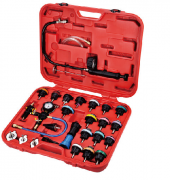28PCS COOLING SYSTEM LEAKAGE TESTER AND VACUUM-TYPE COOLANT REFILLING KIT